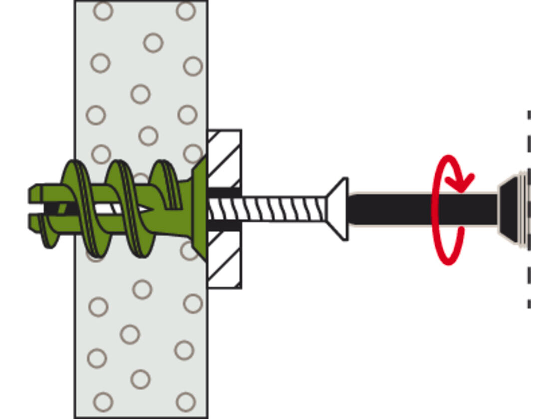 fischer plasterboard fixing GK GreenLine S with screw